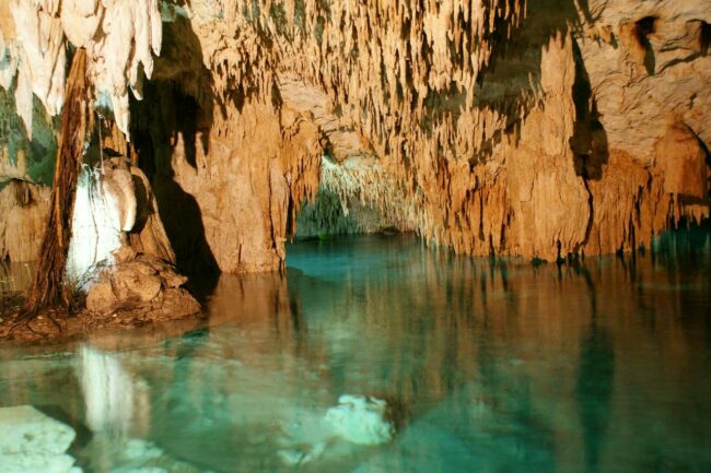 Immerse yourself in the 4 mystic and crystal clear cenotes in the half day jungle ATV adventure tour located in Tulum