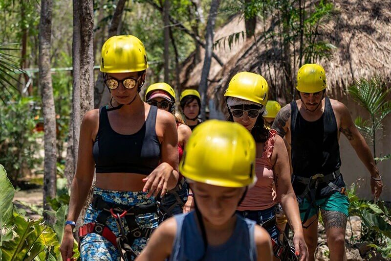 Put on your helmets and get ready for a thrilling adventure on ATVs, cenotes, ziplines, a visit to the Mayan Ruins, and a Mexican lunch here at the Full Day Coba Ruins and Jungle ATV Tour