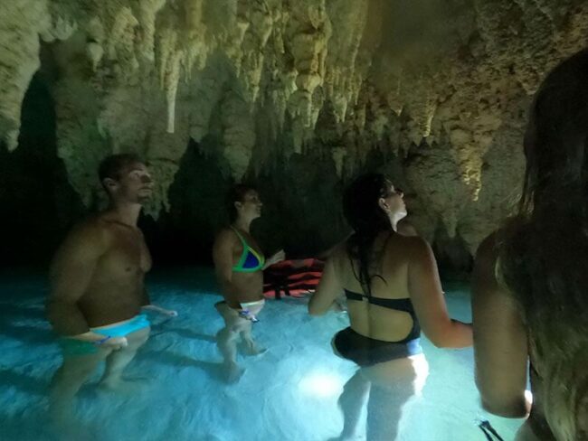 Have an exciting adventure and discover the secrets of the best underground river with turquoise clear waters on this cenote on our Full Day Coba Mayan Ruins and jungle ATV Tour