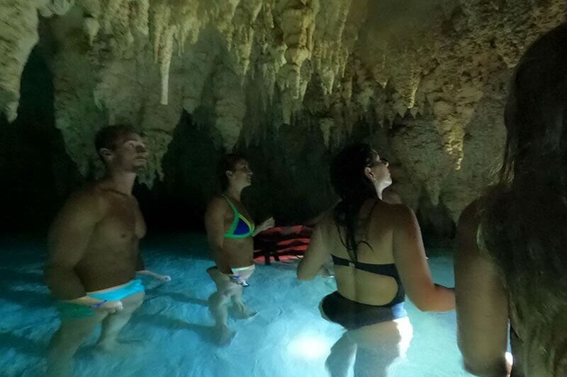 Have an exciting adventure and discover the secrets of the best underground river with turquoise clear waters on this cenote on our Full Day Coba Mayan Ruins and jungle ATV Tour