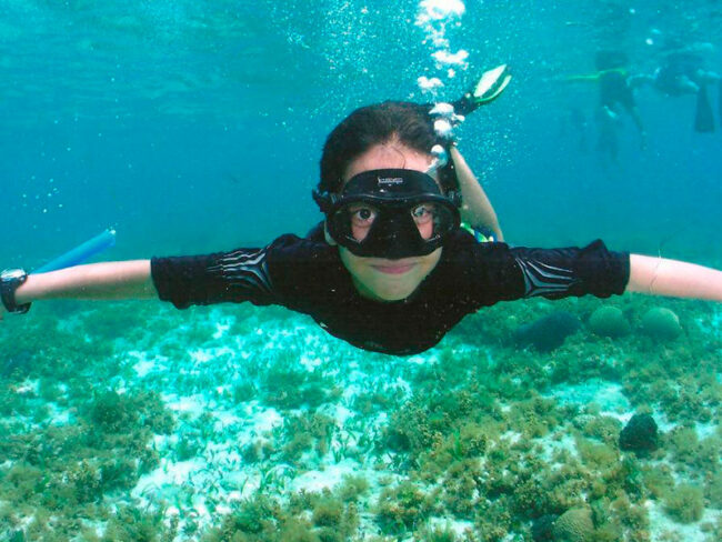 Snorkel at Isla mujeres Catamaran Tour ideal for all ages