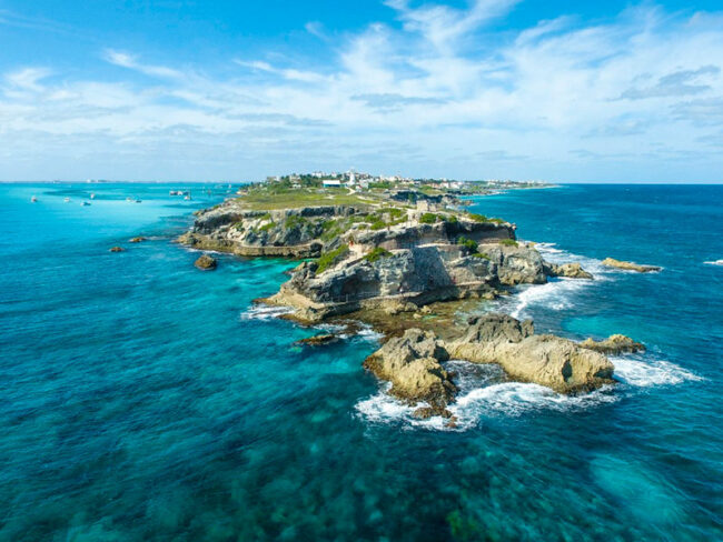 Isla Mujeres from the air