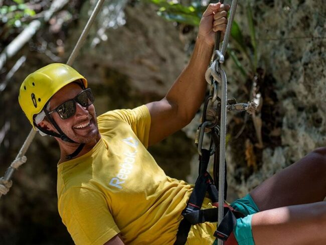 Challenge yourself for a day full of crazy adventures and go rappelling down in the jungle with other amazing activities at Tulum Tours From Riviera Maya