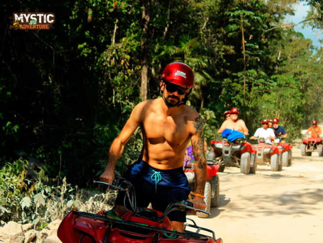 Drive an ATV through the jungle at the tulum Tours from Riviera Maya