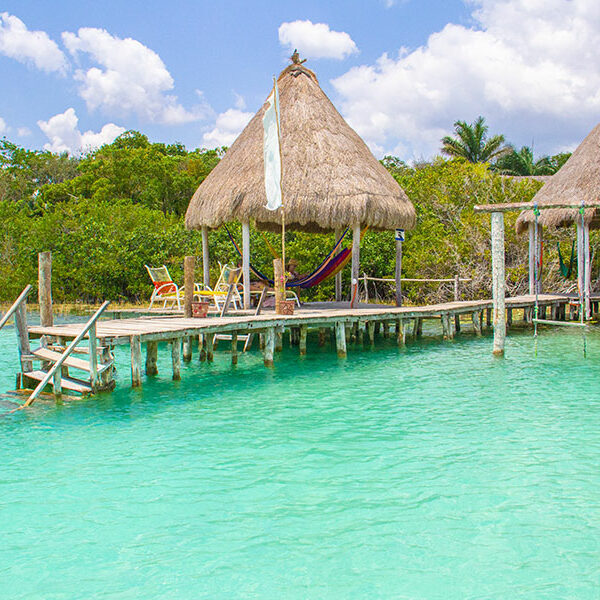 Relax with natural surroundings in Bacalar 7 Colors Lagoon