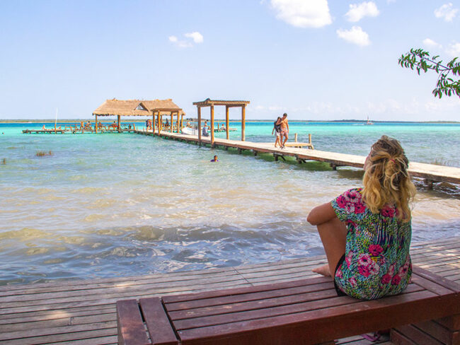 Discover these breathtaking views in Bacalar 7 Colors Lagoon