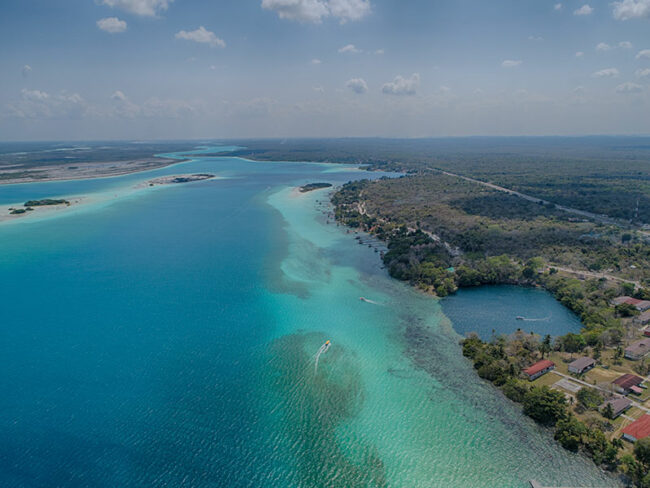 Explore this amazing place where nature is all around you, here at Bacalar 7 Colors Lagoon