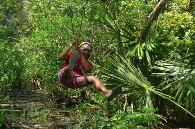 Have fun having an amazing zip lining adventure through the trees of the jungle on our Full Day Mayan Coba Ruins and Jungle ATV Tour