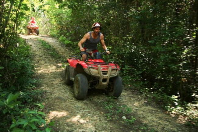 Drive the ATVs through the jungle and experience the adrenaline rush on our Full Day Coba Mayan Ruins and ATV Tour