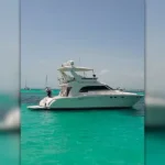Perfect-sized private yacht for 20 people with shaded areas and non-shaded areas